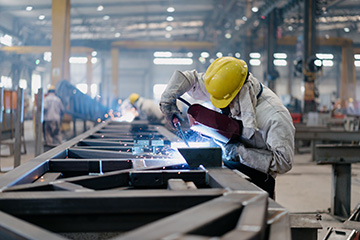 worker working in factory